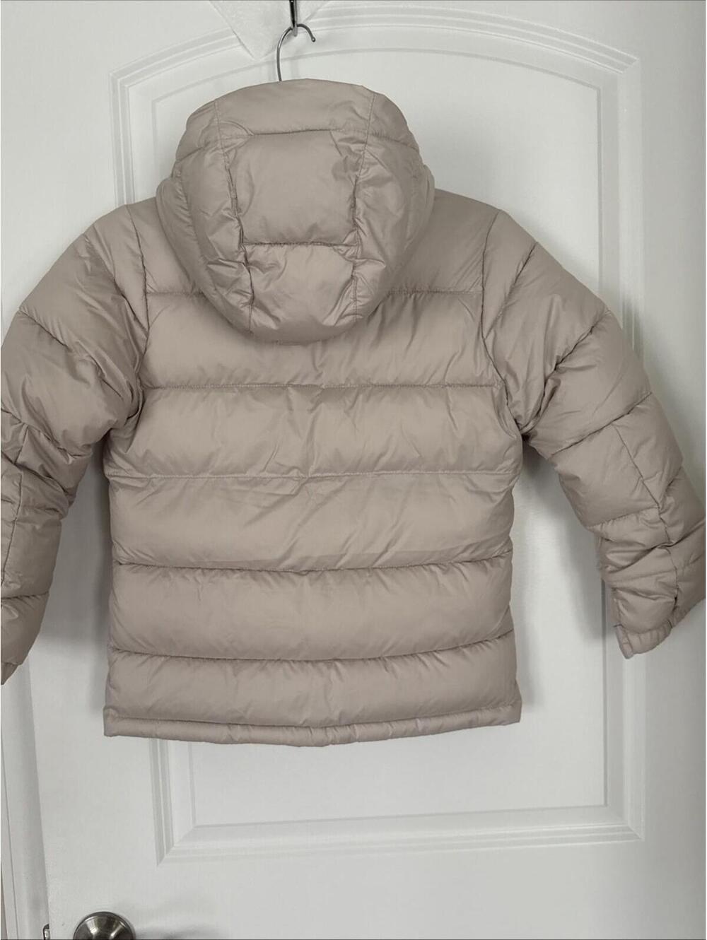 $90 Columbia Youth Size 6-7 XS Pike Lake II Hooded Omni Heat Puffer Jacket Tan - Picture 4 of 8